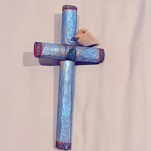 Santa Fe Wooden Wall Art with Copper & Turquoise